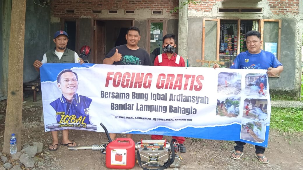 Kampanye Fogging Bung Iqbal Banjir Dukungan Warga Bandarlampung