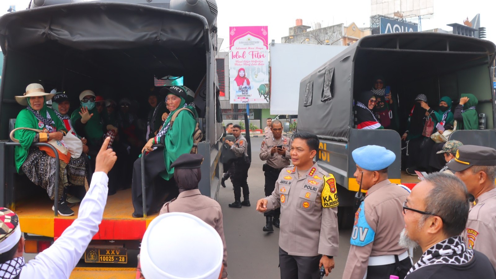 Polresta Bandarlampung Amankan Aksi Solidaritas Palestina