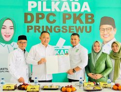 Dibantu Rumah Gibran, Fauzi Serahkan Berkas Pencalonan ke PKB Pringsewu