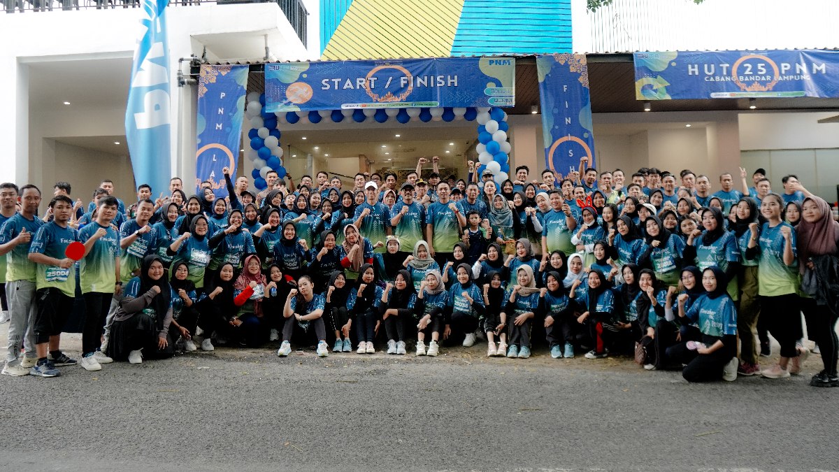 Gebyar Fun Run 5K Warnai HUT ke-25 PNM Bandarlampung
