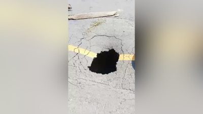 Awas! Lubang di Jembatan Way Semaka Tanggamus Bisa Mematikan