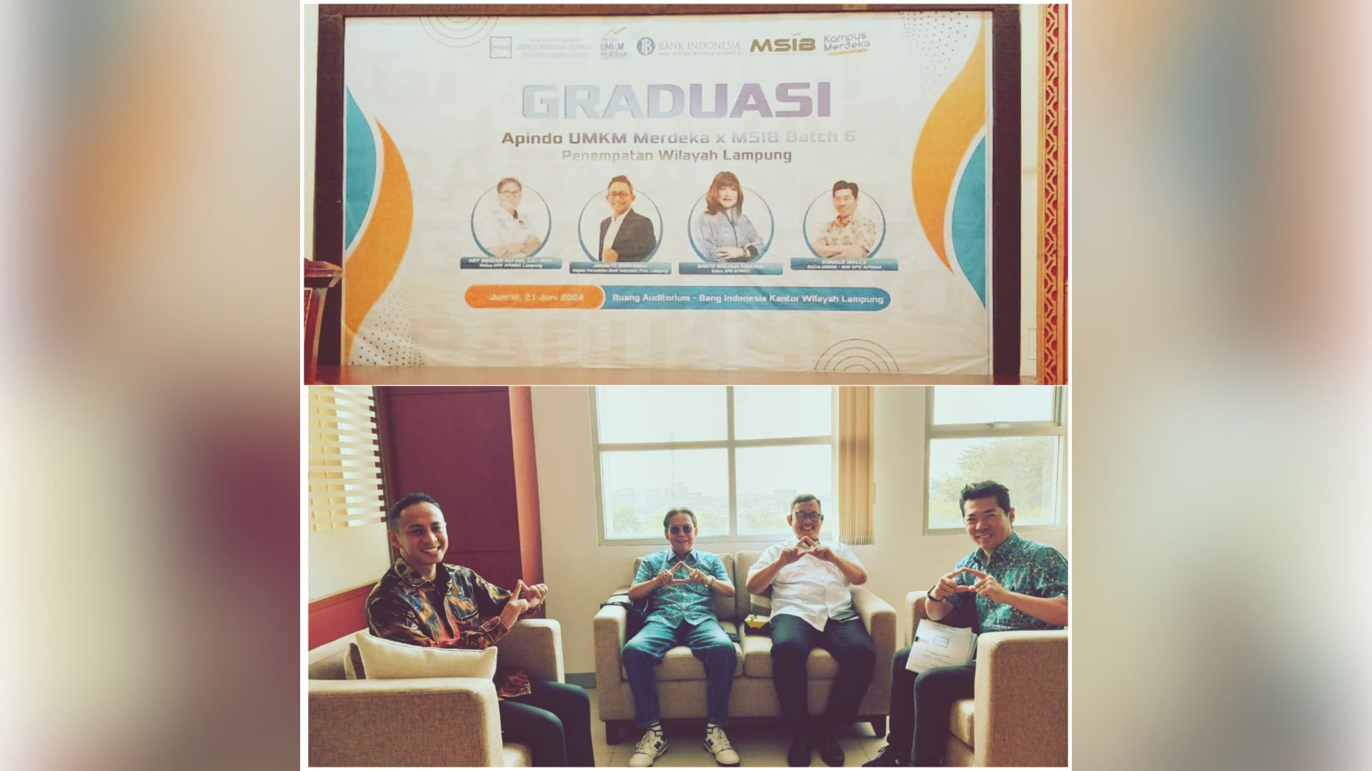 BI dan APINDO Beri Pelatihan dan Penempatan Kerja bagi UMKM Lampung