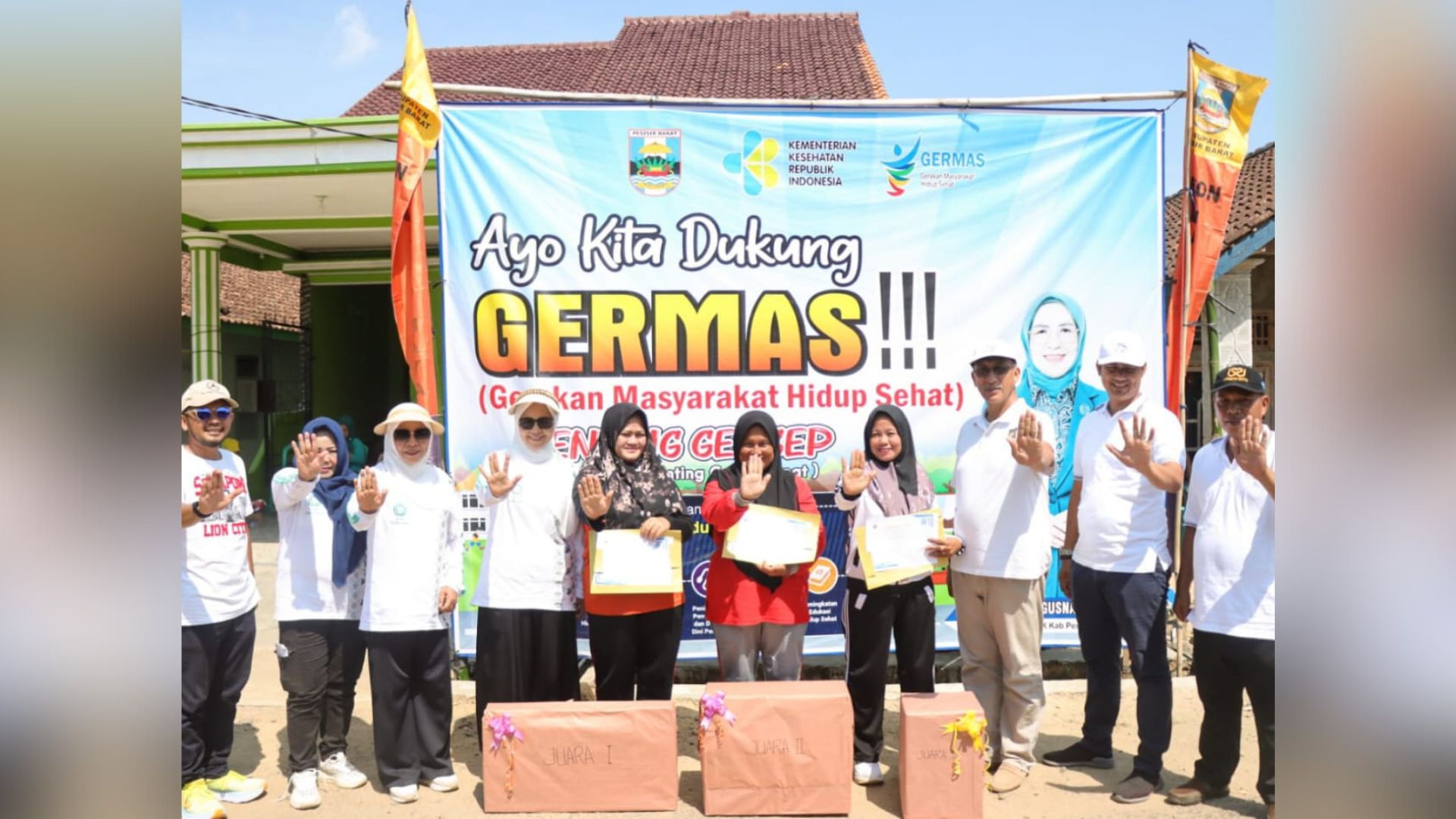 Bupati Agus Istiqlal Buka Germas 2024 di Pekon Mulang Maya