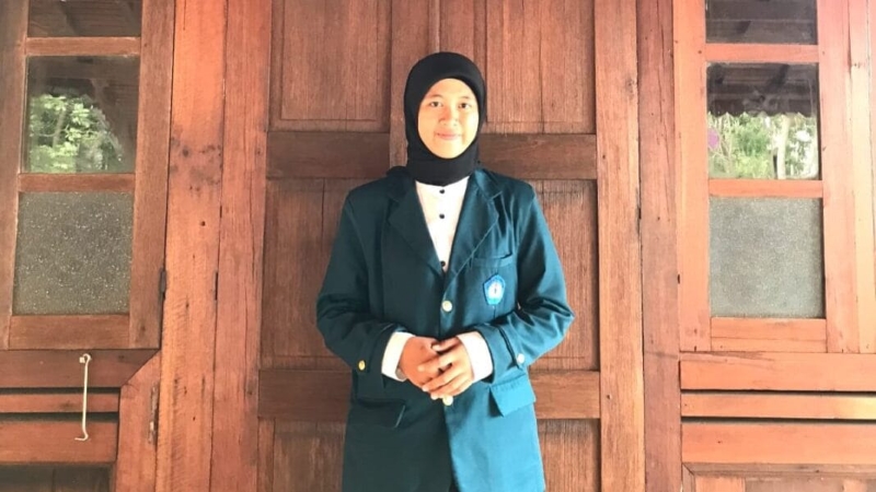 Mahasiswi Unila Semangat Ajarkan Pramuka dan Literasi di Kampus Mengajar