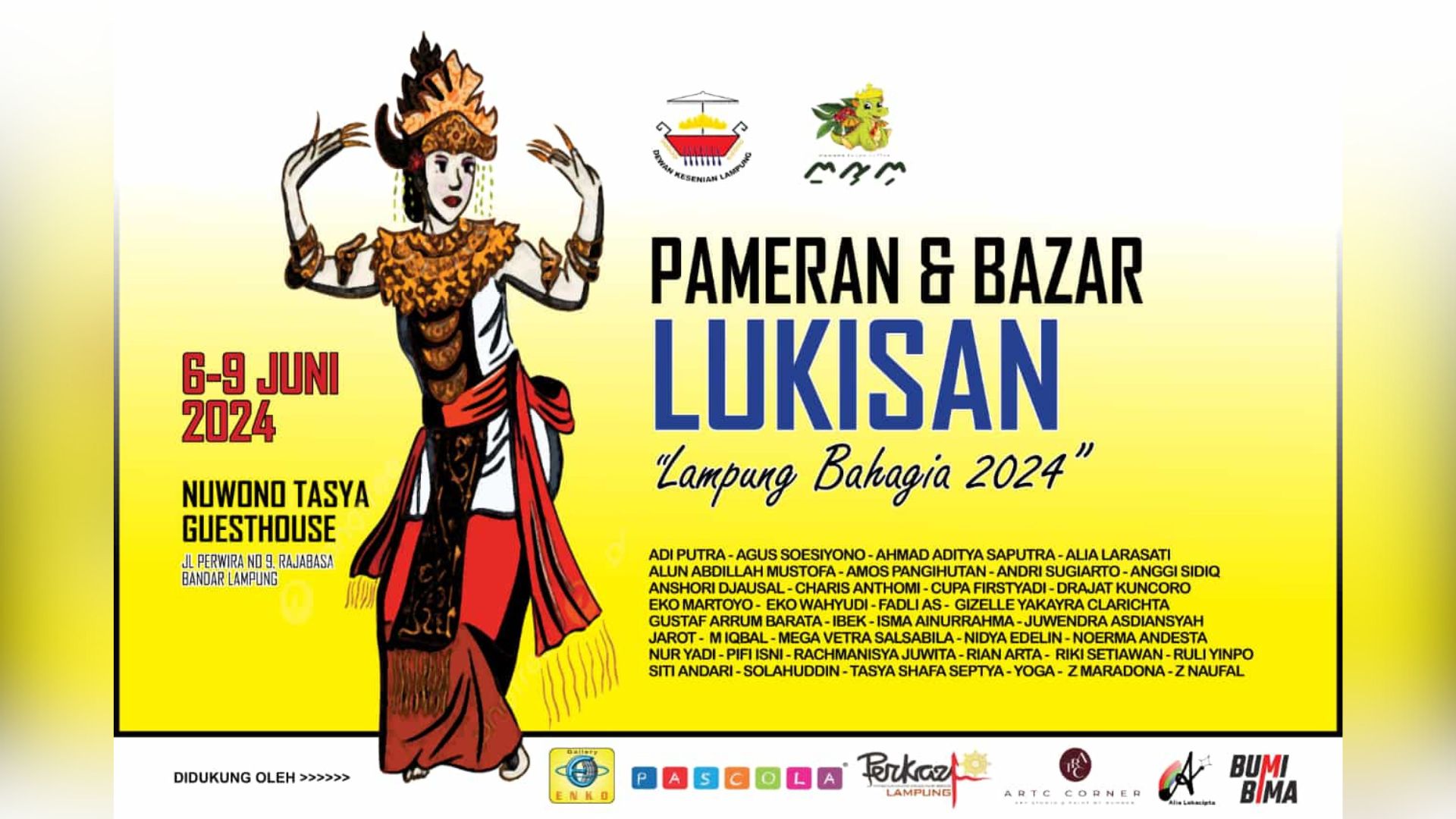 37 Perupa Lampung Meriahkan Pameran dan Bazar di Nuwono Tasya
