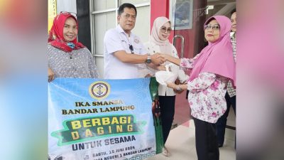 Alumni Smansa Bandarlampung Berbagi Kebaikan di Momen Idul Adha