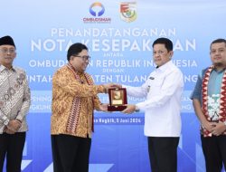 Pemkab Tubaba-Ombudsman RI Teken MOU Tingkatkan Pelayanan Publik