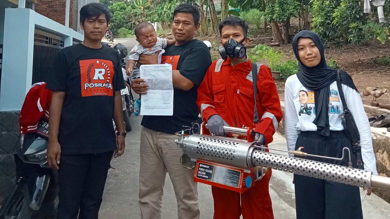DBD Mewabah, Tim Relawan Bandarlampung Bahagia Beraksi