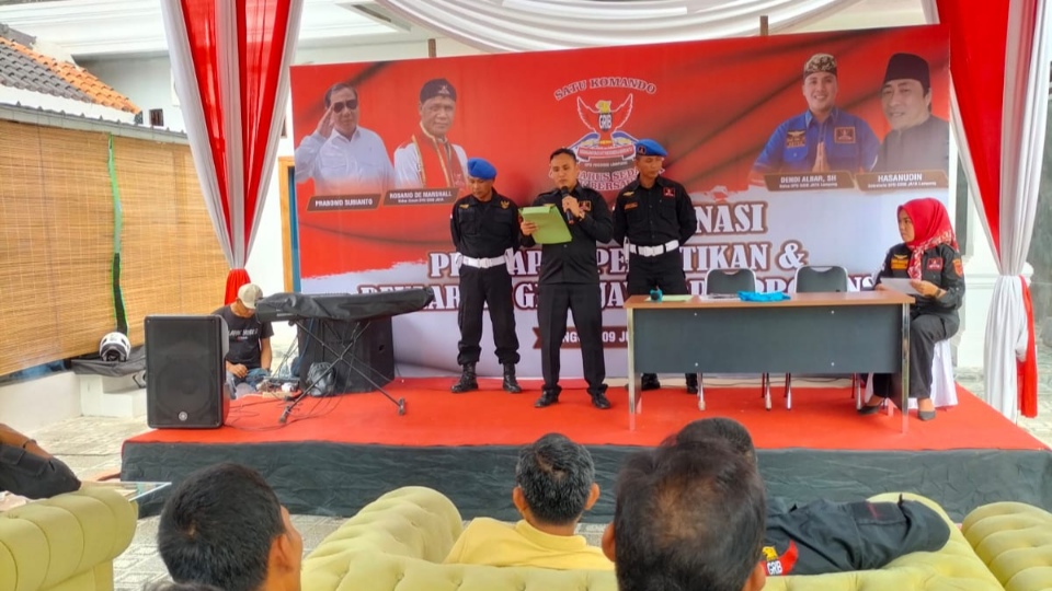 Hercules Kukuhkan Kepengurusan GRIB Lampung di Agustus