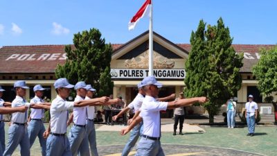 Bhayangkara ke-78: Polres Tanggamus Gelar Lomba PBB dan Adzan