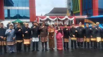 Eva Dwiana Pimpin Upacara HUT Bandarlampung ke-342