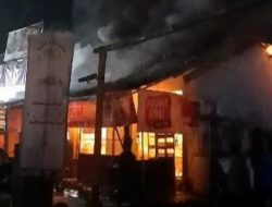 Gegara Lupa Matikan Kompor, Dua Ruko di Gunter Bandarlampung Ludes Terbakar