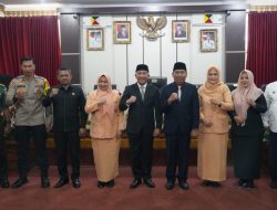 Hellen Veranica Mulyadi Hadiri Serah Terima Jabatan Pj Ketua DWP Tanggamus