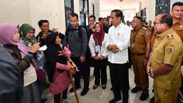 Jokowi Tinjau RSUD dan Pompanisasi di Lampung Selatan