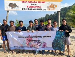 KKN Itera Dorong Rehabilitasi Terumbu Karang di Pulau Sekepal