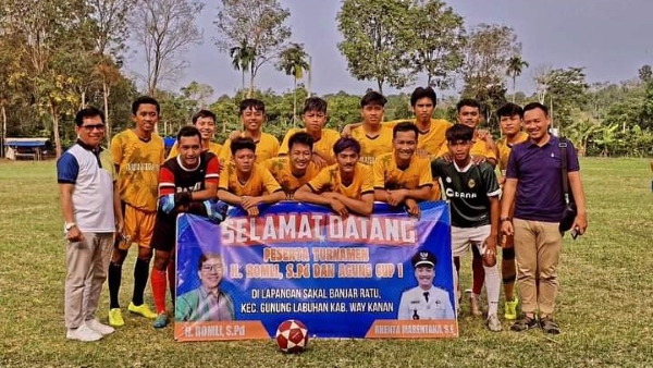 Turnamen Sepakbola Romli dan Agung Cup 1 Meriahkan Waykanan