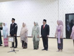 Rektor Unila Lantik 7 Pejabat Fungsional Baru