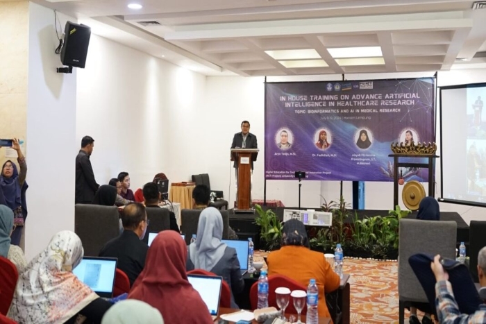 Unila Gelar In-House Training Kecerdasan Buatan Bidang Kesehatan