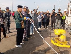 Bandarlampung Lepas KRI Dewaruci dan Laskar Rempah