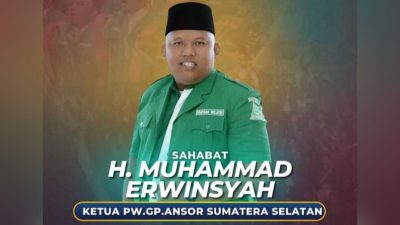 Muhammad Erwinsyah Pimpin PW GP Ansor Sumsel 2024-2028