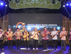 Pj Gubernur Lampung Buka Festival Musik Tradisi Indonesia 2024