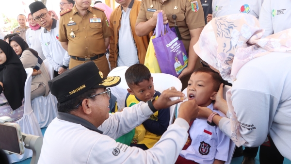 Pj Gubernur Lampung Kickstart Imunisasi Massal untuk 1 Juta Anak