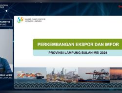 Lampung Terus Tumbuh, Surplus Neraca Perdagangan Naik Signifikan