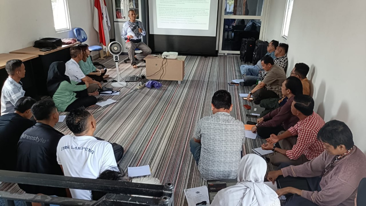 JMSI Lampung Bekali Peserta UKW dengan Materi Jitu Jelang Ujian