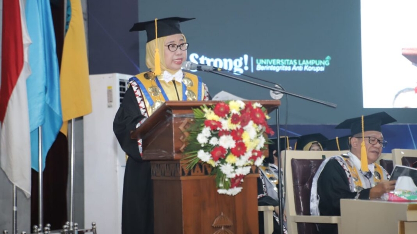 Prestasi dan WCU Terukir di Wisuda Unila, 1237 Lulusan Siap Menggebrak Dunia