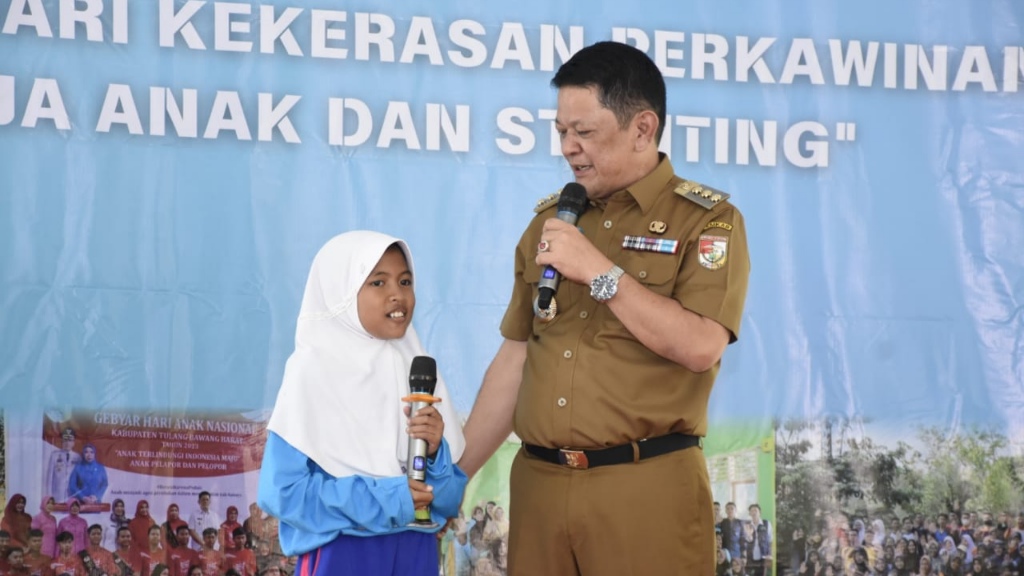 Pj Bupati Tubaba Serukan Perlindungan Anak pada Peringatan HAN ke-40