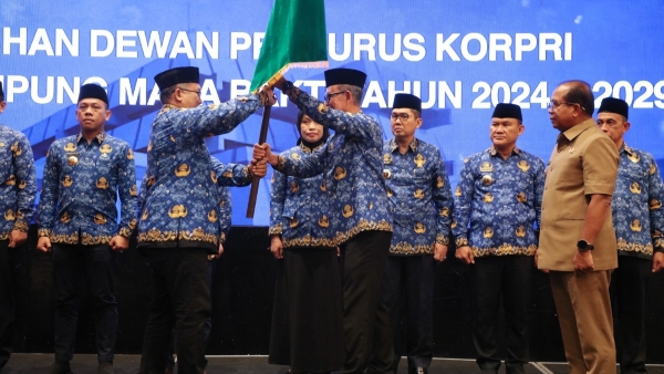 Fahrizal Darminto Kembali Pimpin Korpri Lampung Periode Kedua