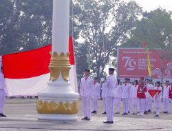Pj Bupati Tulang Bawang Pimpin Upacara HUT RI ke-79