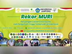Unila Pecahkan Rekor MURI, Penuangan Eco-Enzyme Terbesar di Indonesia