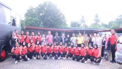 Wakapolda Sumsel Lepas Kontingen Bola Voli Bhayangkari, Targetkan Prestasi di Jambi