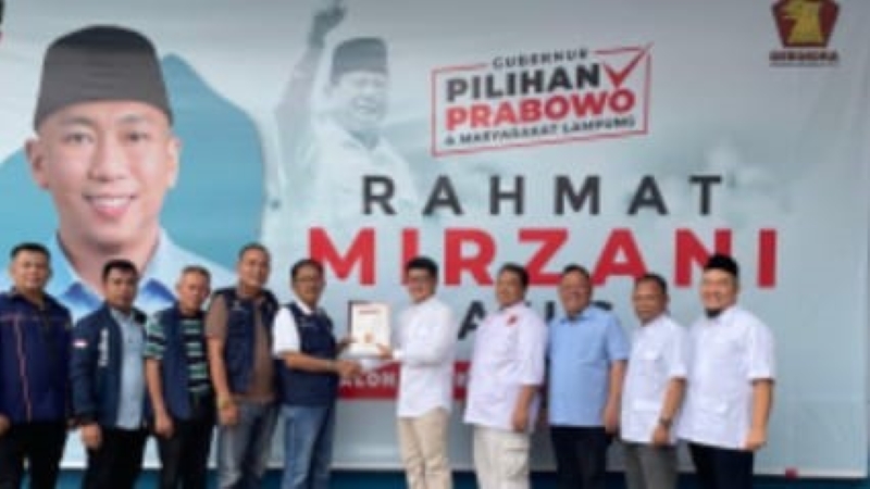 Bupati Pesibar Resmi Daftar Wakil Gubernur Lampung