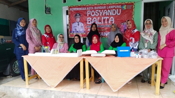 Posyandu Gedong Meneng Gelar PIN Polio, Jaga Anak dari Lumpuh