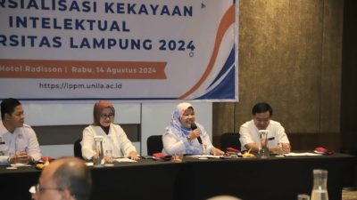 Unila Gelar Pelatihan Komersialisasi Kekayaan Intelektual