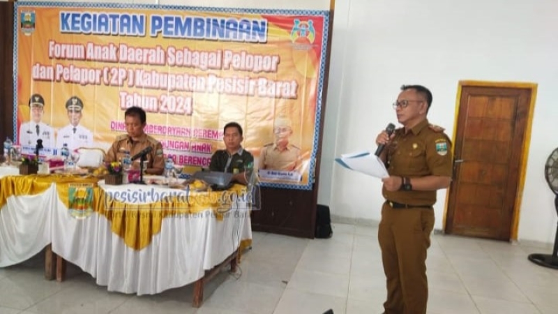 Pemkab Pesisir Barat Dukung Penuh Peran Forum Anak Daerah