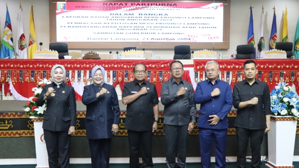 DPRD dan Pj Gubernur Lampung Sepakati Perubahan APBD 2024