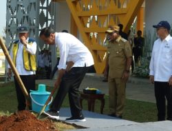 Pj Gubernur Samsudin Dampingi Presiden Resmikan Bendungan Margatiga Lampung Timur