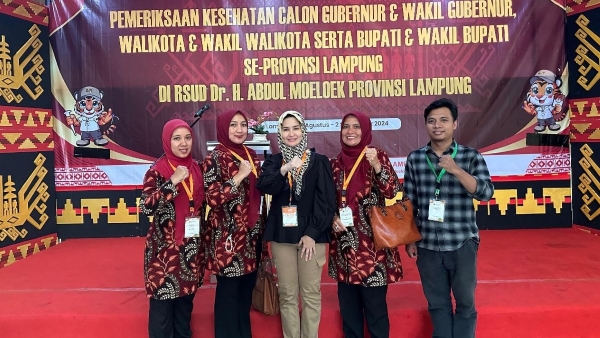 Nanda-Antonius Jalani Tes Kesehatan di RSUD Abdoel Moeloek