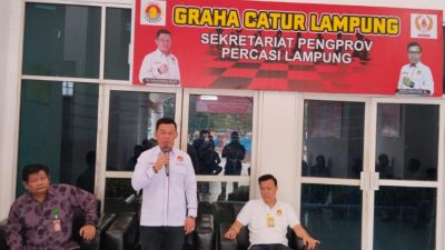Atlet Catur Beregu Putri Adakan Uji Tanding di Graha Catur Lampung