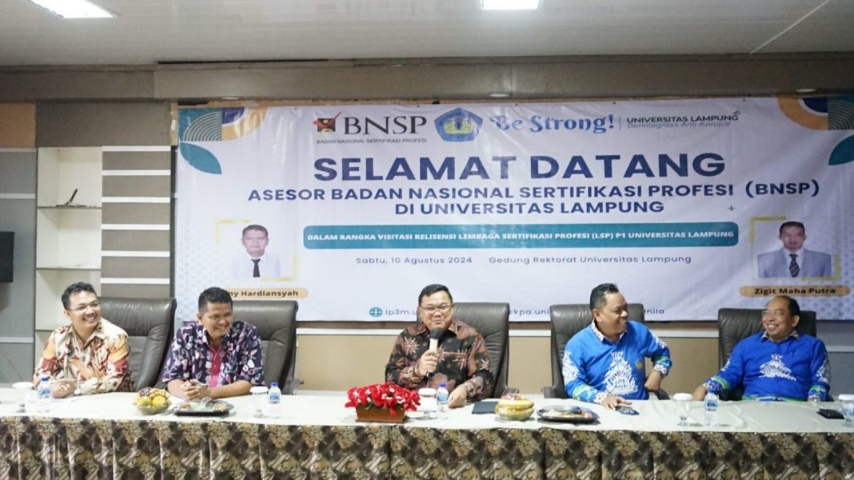 Unila Sukses Gelar Visitasi Relisensi LSP P1, Buka Peluang Sertifikasi Kompetensi Lebih Luas