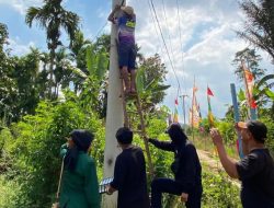 Mahasiswa KKN UIN Raden Intan Lampung Terangi Desa Beringin Jaya
