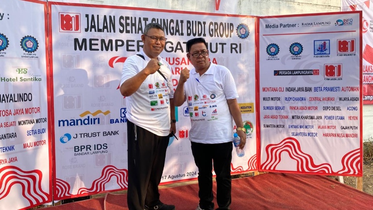 Ribuan Pekerja Sungai Budi Group Meriahkan Jalan Sehat HUT RI
