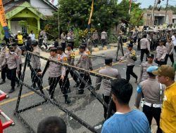 Pesisir Barat Gelar Simulasi Pengamanan Pilkada untuk Jamin Ketertiban