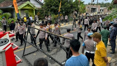 Pesisir Barat Gelar Simulasi Pengamanan Pilkada untuk Jamin Ketertiban