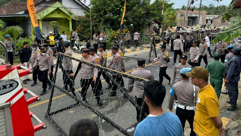 Pesisir Barat Gelar Simulasi Pengamanan Pilkada untuk Jamin Ketertiban
