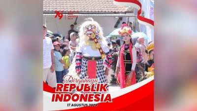 Karnaval Meriah Warnai HUT RI ke-79 di Kerpangan Leces