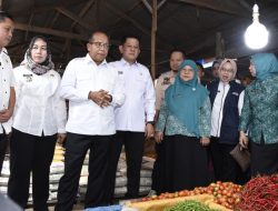 Pj Gubernur Lampung Pantau Langsung Stabilitas Harga di Pasar Tubaba